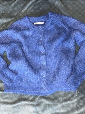 Altar'd State Vibrant Periwinkle Button Cardigan